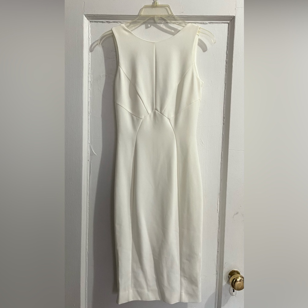 H&M Elegant White Sleeveless Dress-size 4
